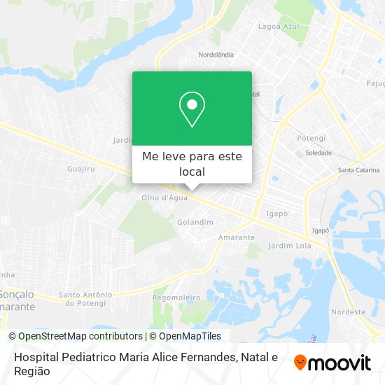 Hospital Pediatrico Maria Alice Fernandes mapa