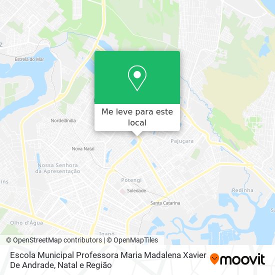 Escola Municipal Professora Maria Madalena Xavier De Andrade mapa