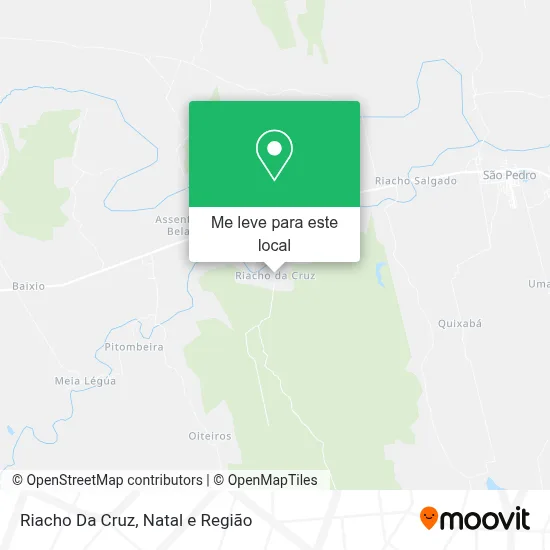 Riacho Da Cruz mapa