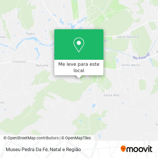 Museu Pedra Da Fé mapa