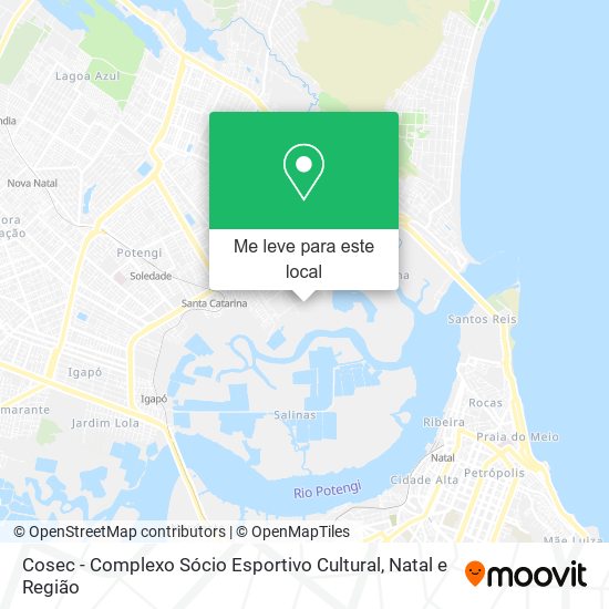 Cosec - Complexo Sócio Esportivo Cultural mapa