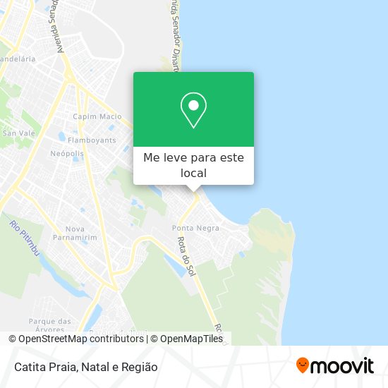 Catita Praia mapa