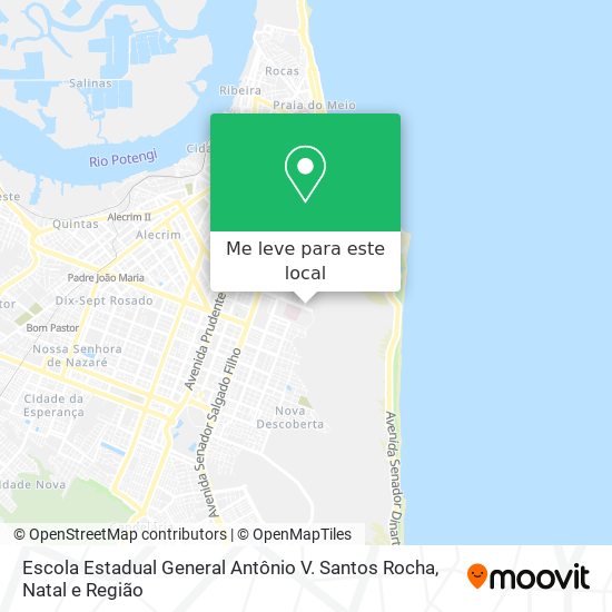 Escola Estadual General Antônio V. Santos Rocha mapa