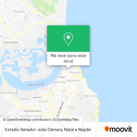 Estádio Senador João Câmara mapa
