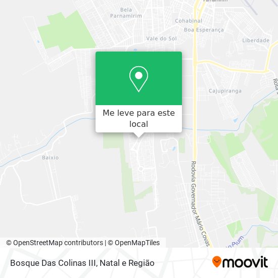 Bosque Das Colinas III mapa