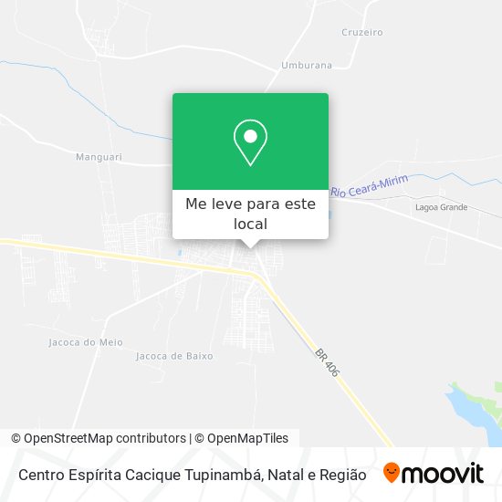 Centro Espírita Cacique Tupinambá mapa