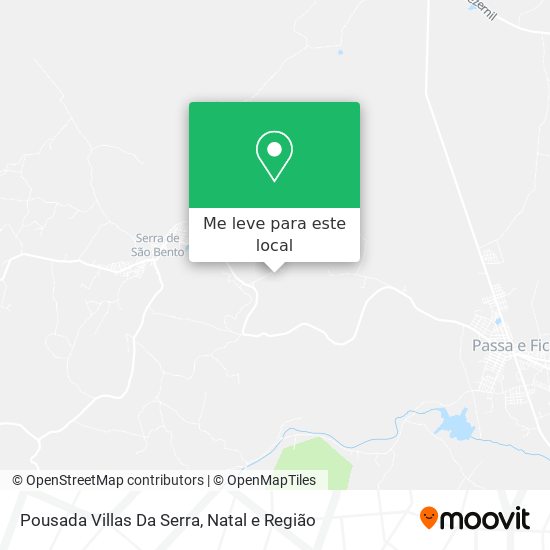 Pousada Villas Da Serra mapa