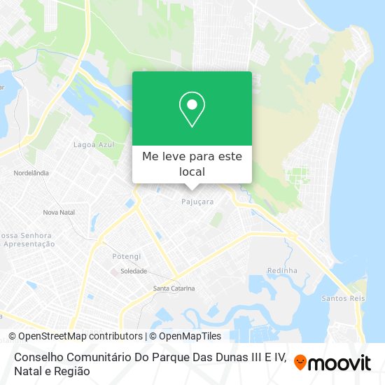 Conselho Comunitário Do Parque Das Dunas III E IV mapa