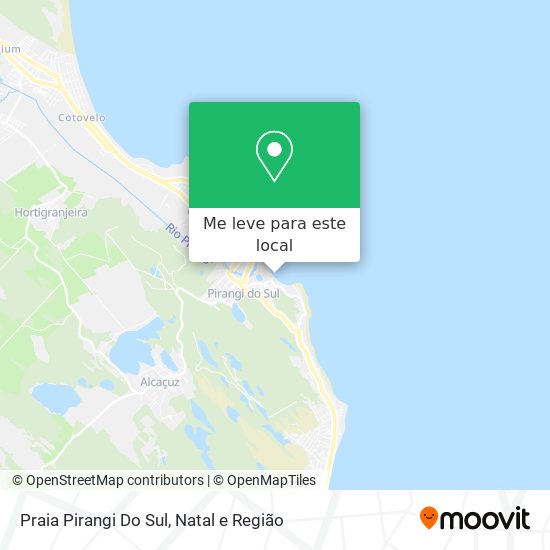 Praia Pirangi Do Sul mapa