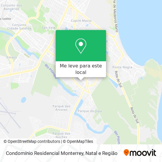 Condomínio Residencial Monterrey mapa