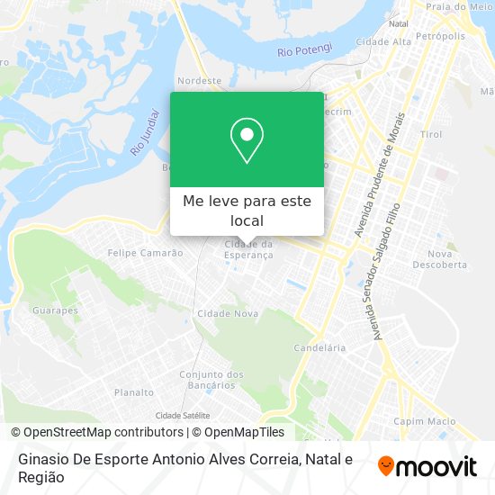 Ginasio De Esporte Antonio Alves Correia mapa