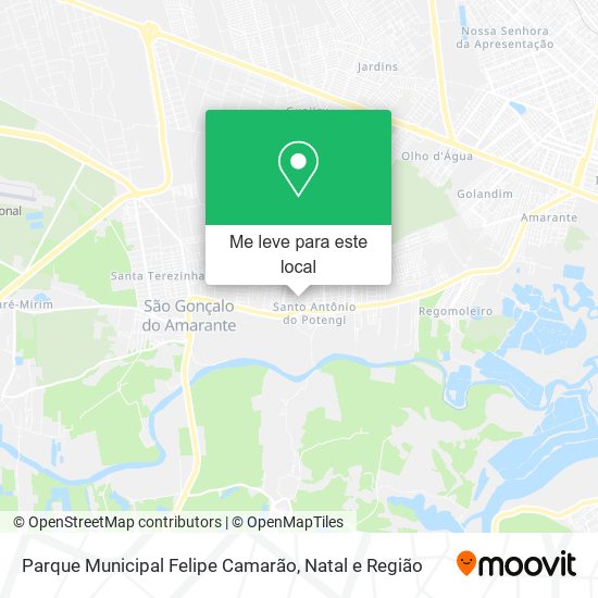 Parque Municipal Felipe Camarão mapa