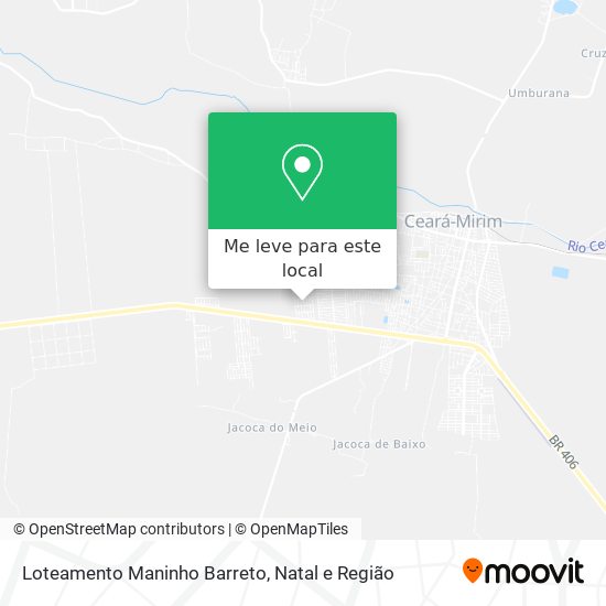 Loteamento Maninho Barreto mapa