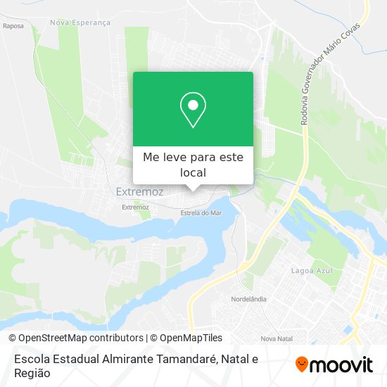 Escola Estadual Almirante Tamandaré mapa