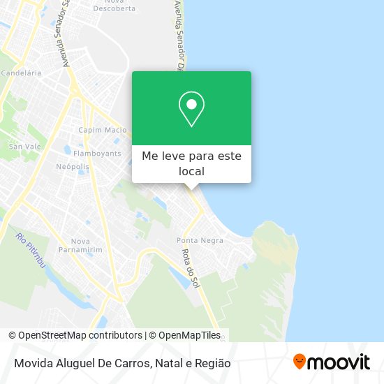 Como chegar até Movida Aluguel De Carros em Ponta Negra de Ônibus?