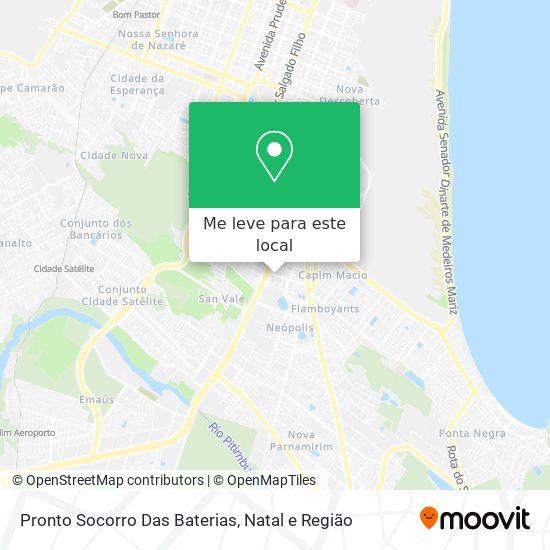 Pronto Socorro Das Baterias mapa