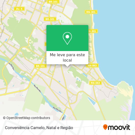 Conveniência Camelo mapa