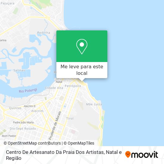Centro De Artesanato Da Praia Dos Artistas mapa