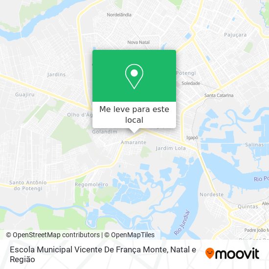 Escola Municipal Vicente De França Monte mapa