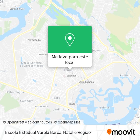 Escola Estadual Varela Barca mapa