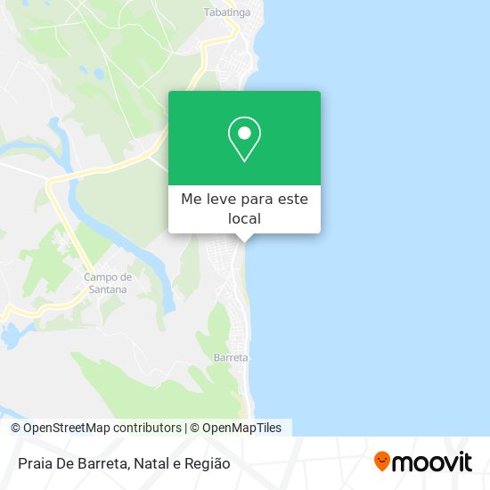 Praia De Barreta mapa