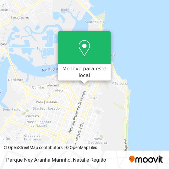 Parque Ney Aranha Marinho mapa