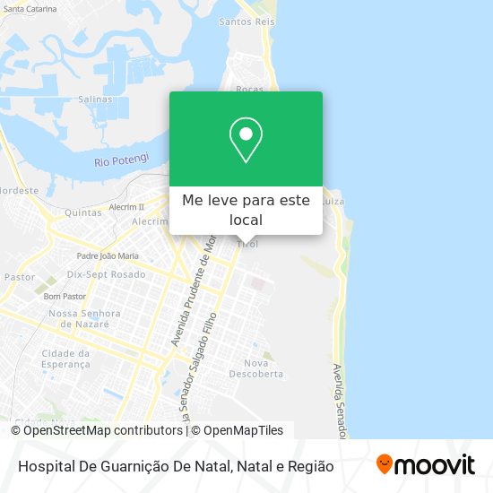 Hospital De Guarnição De Natal mapa