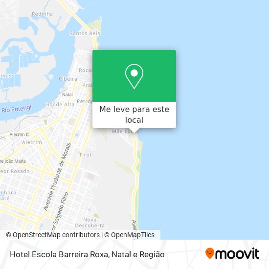 Hotel Escola Barreira Roxa mapa