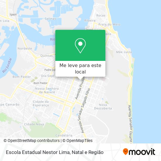 Escola Estadual Nestor Lima mapa