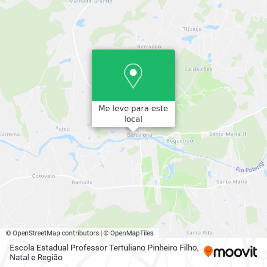 Escola Estadual Professor Tertuliano Pinheiro Filho mapa