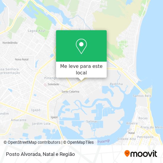 Posto Alvorada mapa