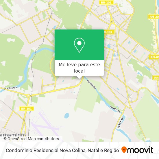 Condomínio Residencial Nova Colina mapa