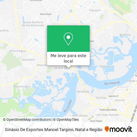 Ginásio De Esportes Manoel Targino mapa