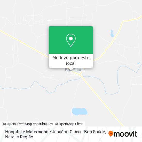 Hospital e Maternidade Januário Cicco - Boa Saúde mapa