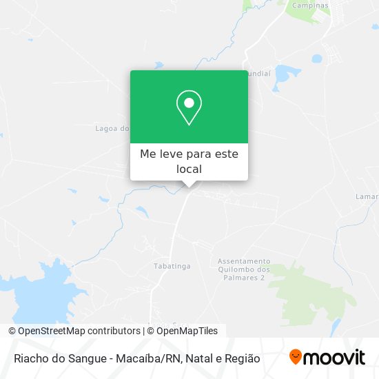 Riacho do Sangue - Macaíba/RN mapa