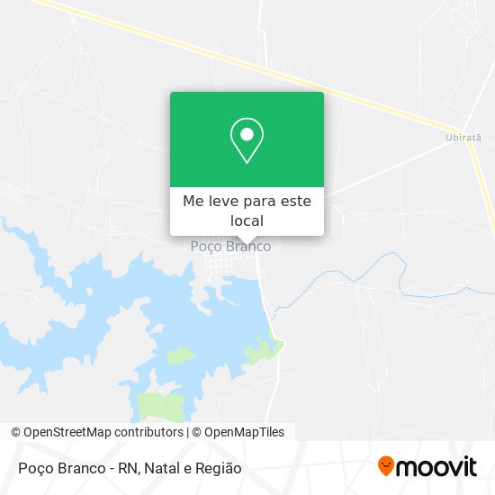 Poço Branco - RN mapa