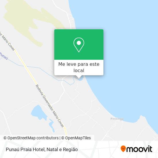 Punaú Praia Hotel mapa