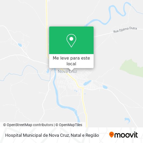 Hospital Municipal de Nova Cruz mapa