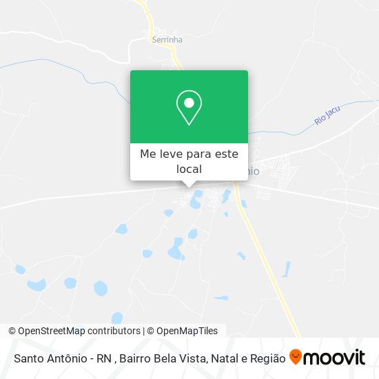 Santo Antônio - RN , Bairro Bela Vista mapa