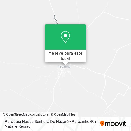 Paróquia Nossa Senhora De Nazaré - Parazinho / Rn mapa
