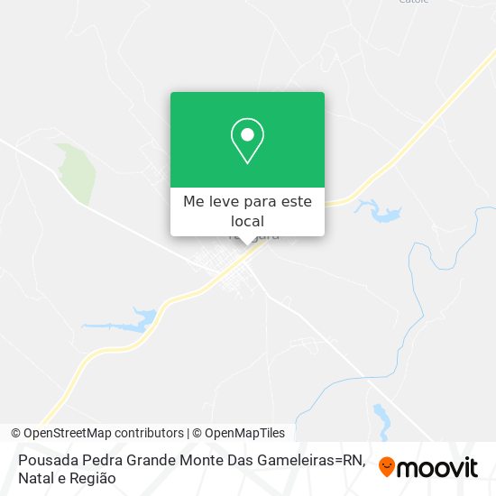 Pousada Pedra Grande Monte Das Gameleiras=RN mapa