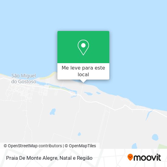 Praia De Monte Alegre mapa