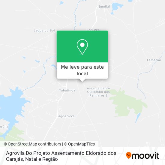 Agrovila Do Projeto Assentamento Eldorado dos Carajás mapa