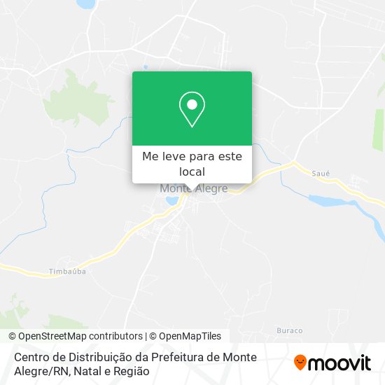Centro de Distribuição da Prefeitura de Monte Alegre / RN mapa