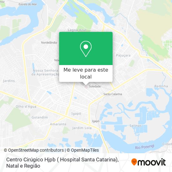 Centro Cirúgico Hjpb ( Hospital Santa Catarina) mapa