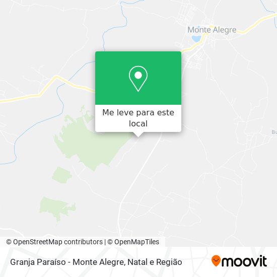 Granja Paraíso - Monte Alegre mapa