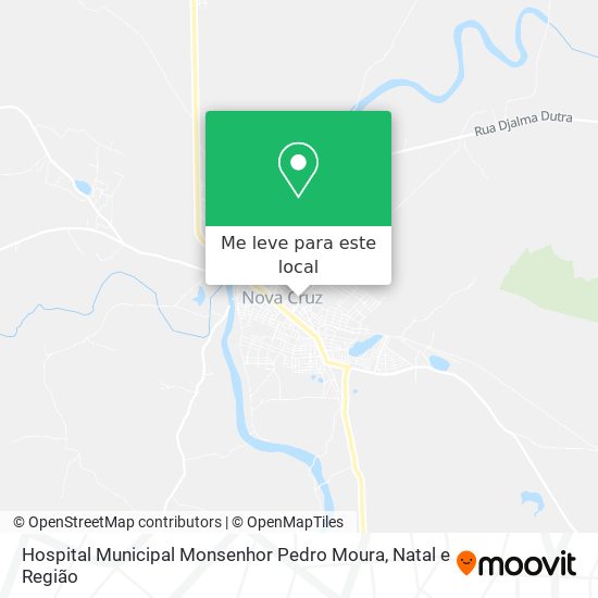 Hospital Municipal Monsenhor Pedro Moura mapa