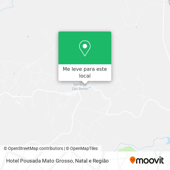 Hotel Pousada Mato Grosso mapa