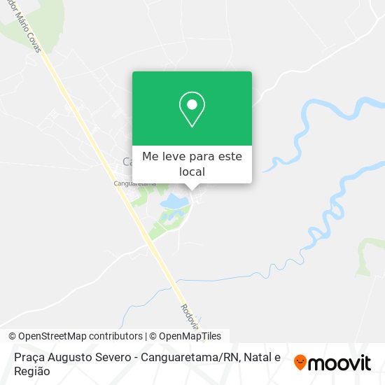 Praça Augusto Severo - Canguaretama / RN mapa
