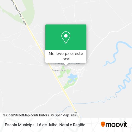 Escola Municipal 16 de Julho mapa